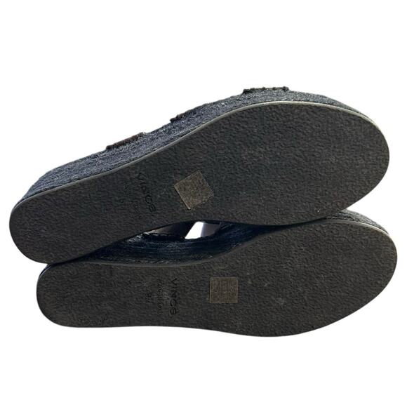 Vince Sabella Mahogany Platform Espadrille Leather Sandal Size 9 Made in Spain - Picture 7 of 8